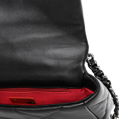 Chanel Lambskin Quilted Medium Chanel 19 Flap So Black 12 of 15