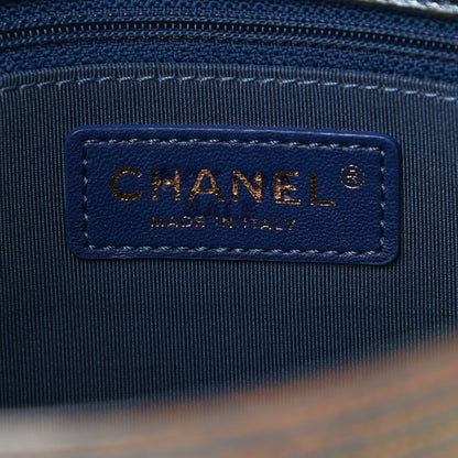 Chanel Metallic Sheepskin Thin Striped Small Single Flap Multicolor 5 of 8
