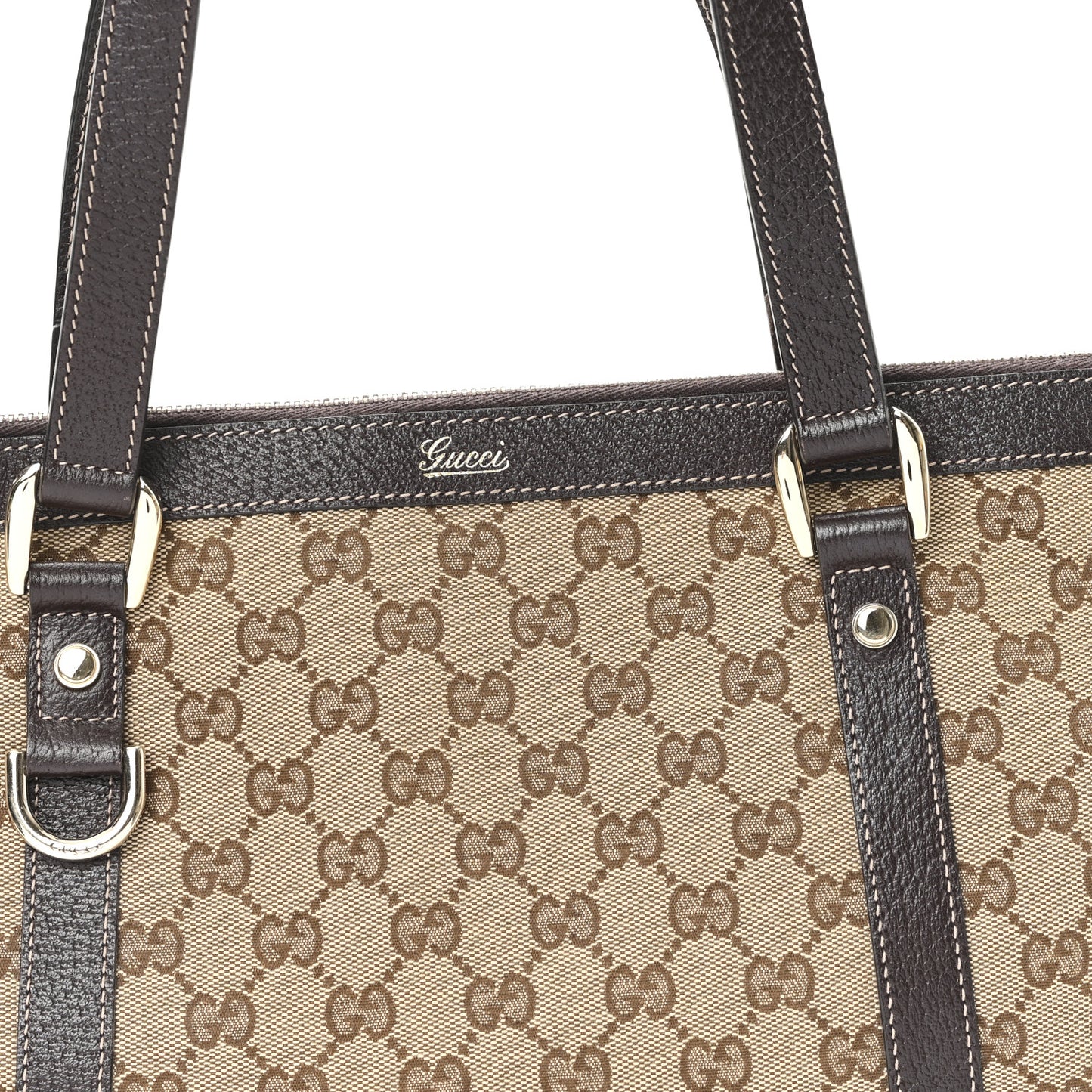 Monogram Medium Abbey Tote Brown