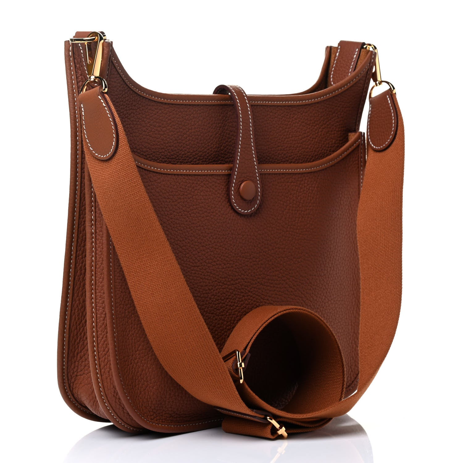Hermes Taurillon Clemence Evelyne III PM Gold 4 of 8