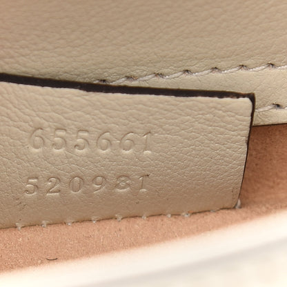 Gucci Wonka Grain Calfskin Mini Diana Tote Bag Mystic White Orange Fluo 7 of 9