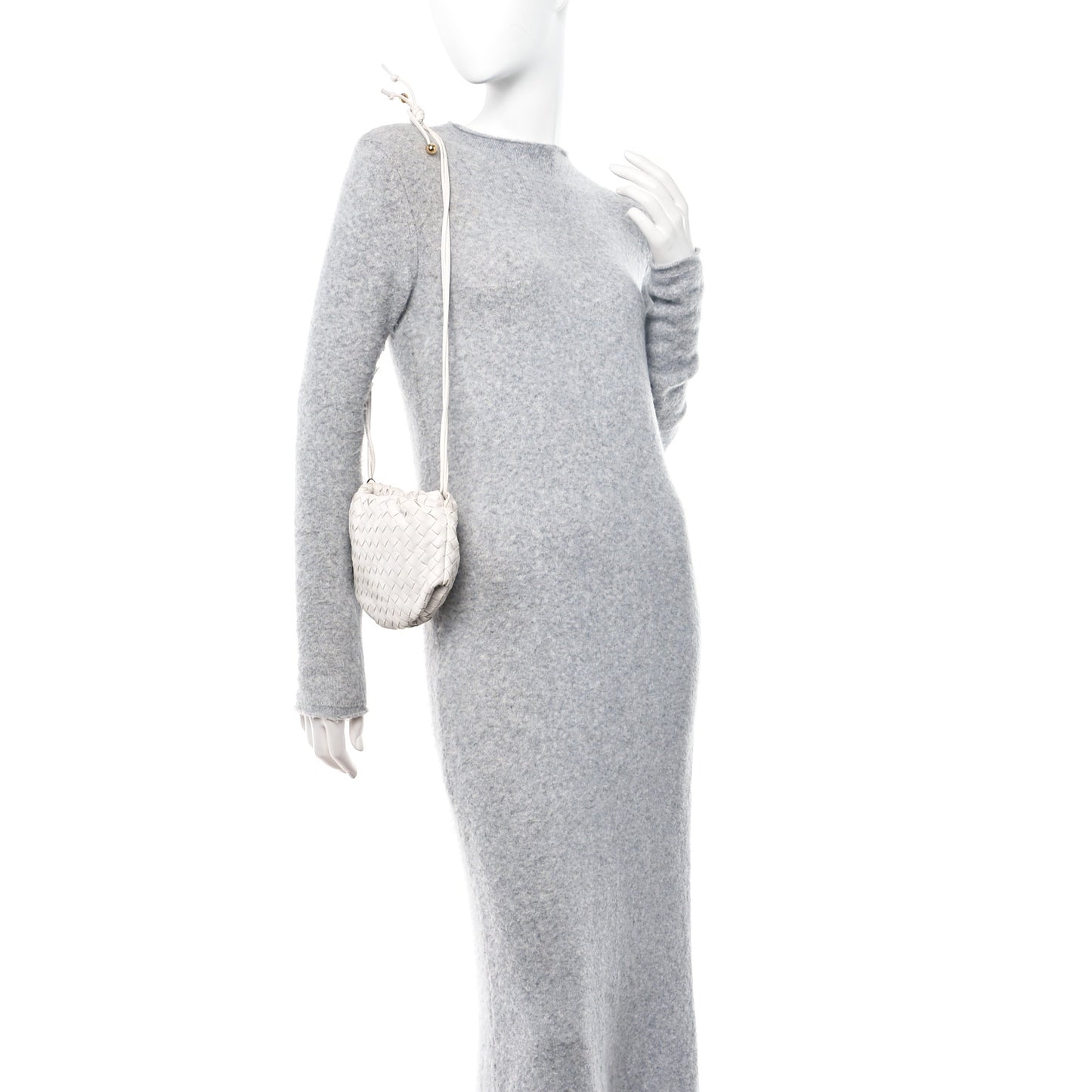 Nappa Intrecciato Mini Bulb White