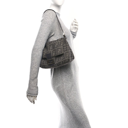 Fendi Wool Zucca Mama Baguette Grey 3 of 17