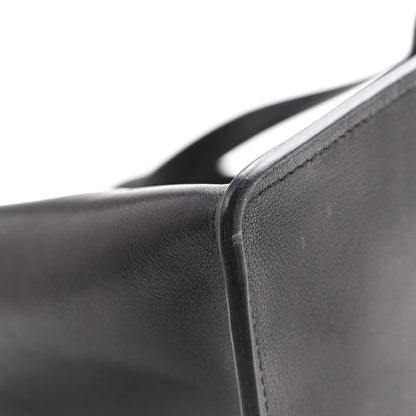 The Row Polished Saddle Calfskin Idaho Top Handle Black 10 of 11