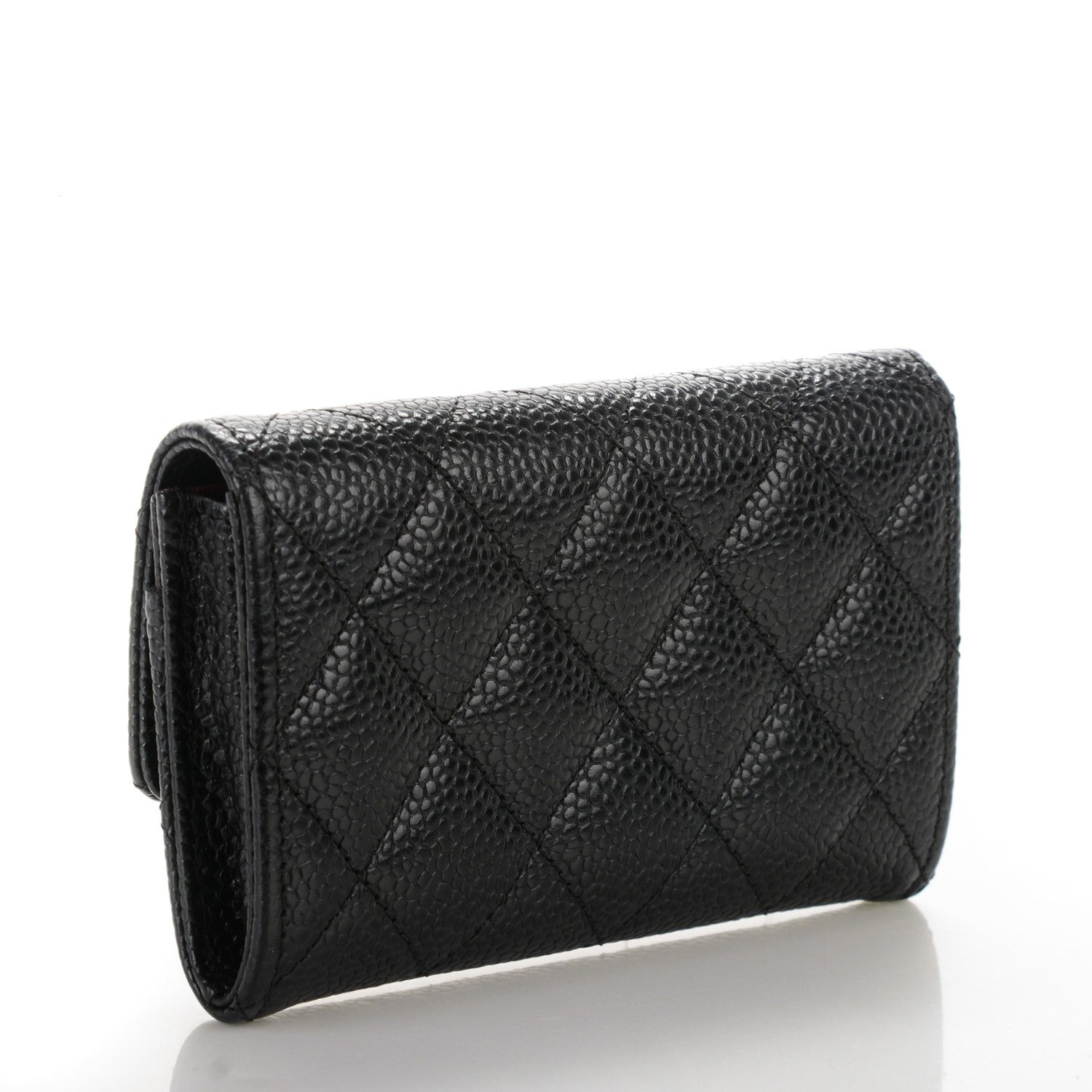 Chanel Caviar Quilted Flap Card Holder Black 3 of 8