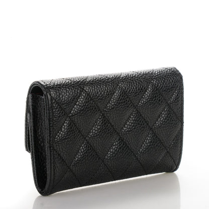 Chanel Caviar Quilted Flap Card Holder Black 3 of 8