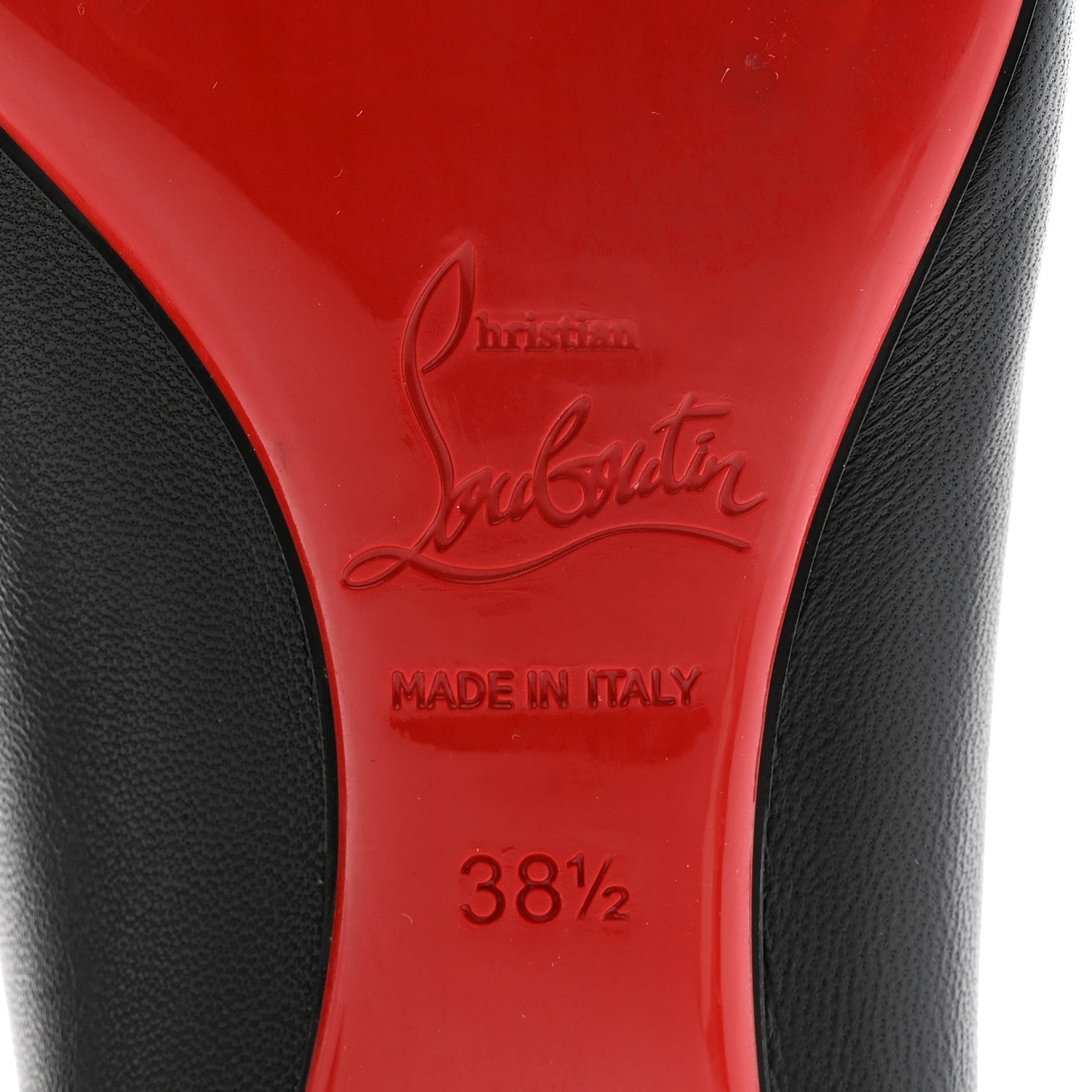 Christian Louboutin Shiny Nappa Ballalla Flats 38.5 Black 6 of 10