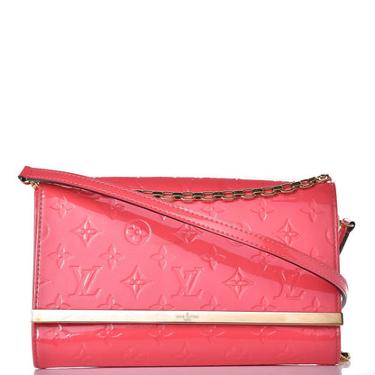 Louis Vuitton Vernis Ana Clutch Rose Litchi 1 of 6
