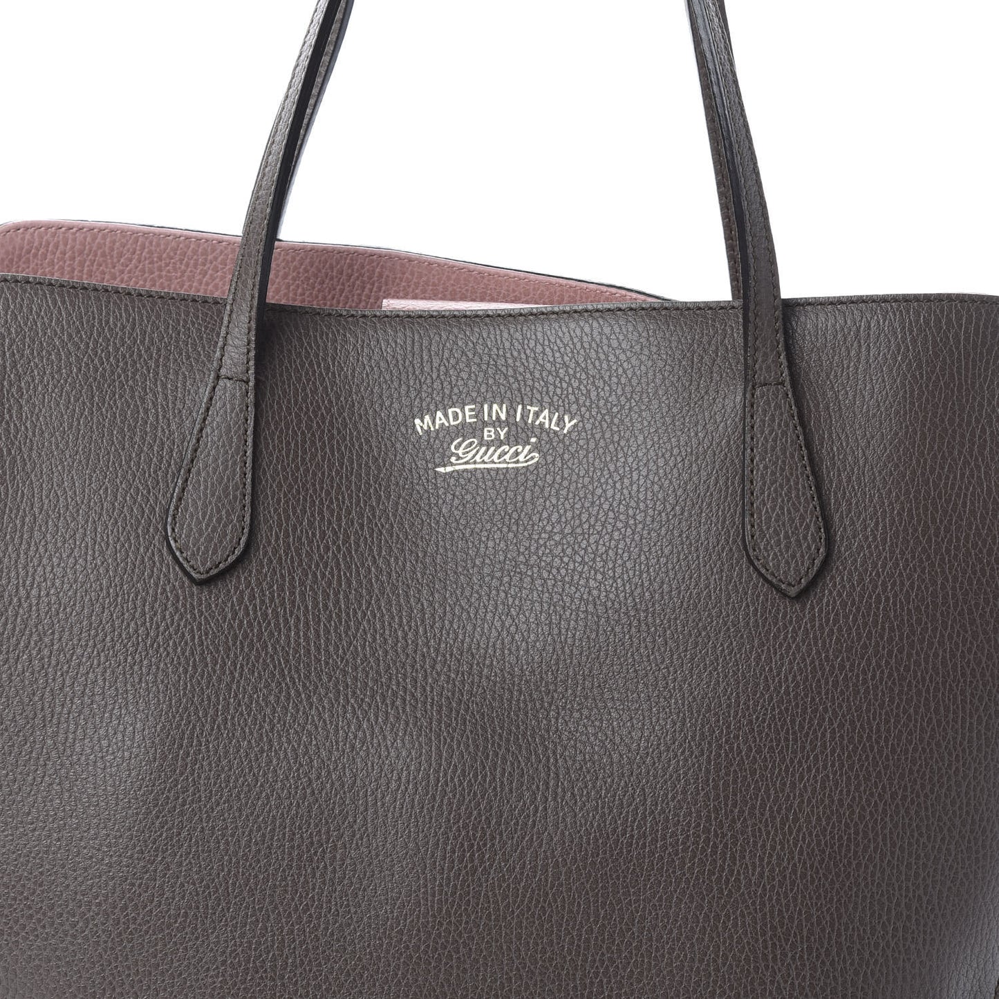 Dollar Calfskin Medium Swing Tote Grey Field Soft Pink