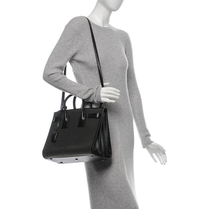 Saint Laurent Calfskin Studded Small Sac De Jour Black 2 of 9