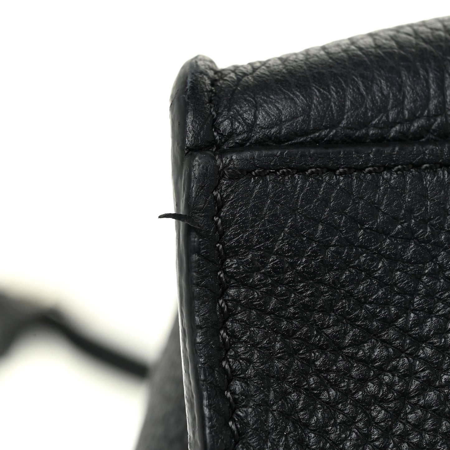 Supple Grained Calfskin Small Big Bag Black