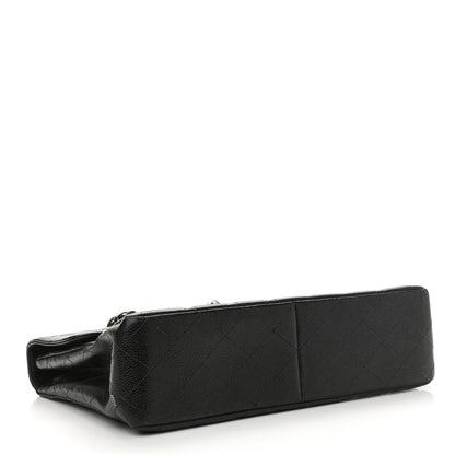 Chanel Caviar Quilted Jumbo Single Flap Black 4 of 10