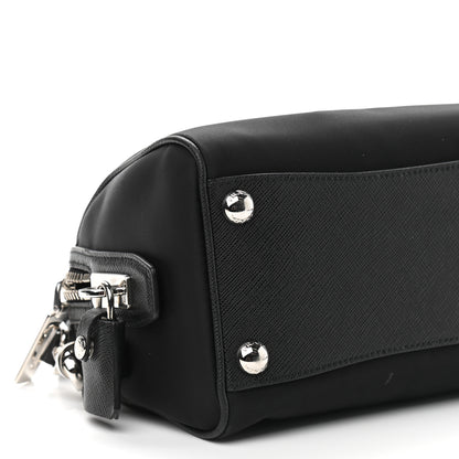 Prada Nylon Saffiano Re-Edition 2005 Top Handle Crossbody Bag Black 7 of 8