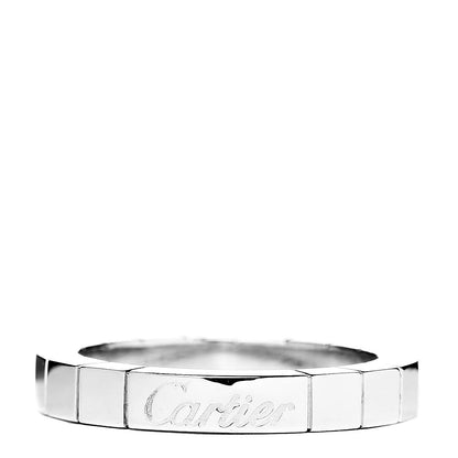 Cartier 18K White Gold Lanieres Ring 48 4.5 1 of 4