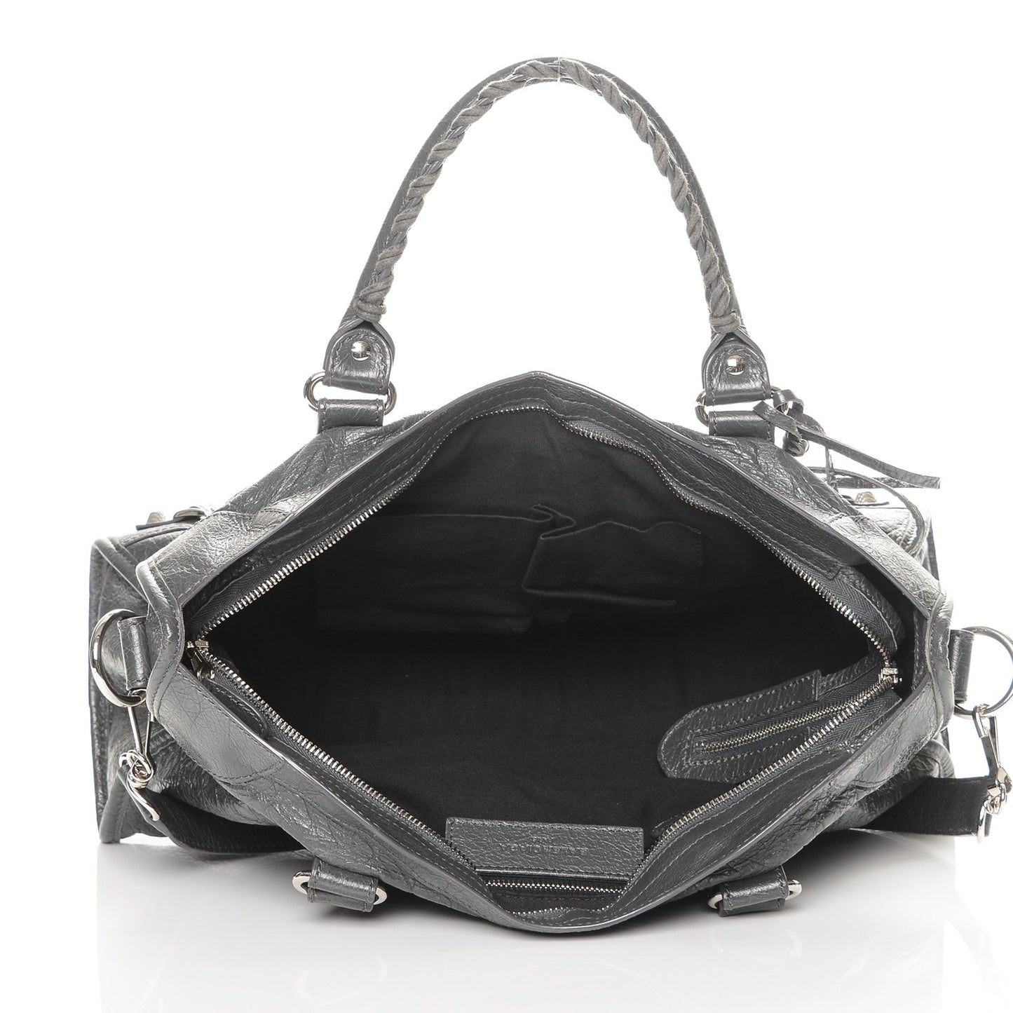 Agneau Giant 12 Silver Hardware City Gris Fossile