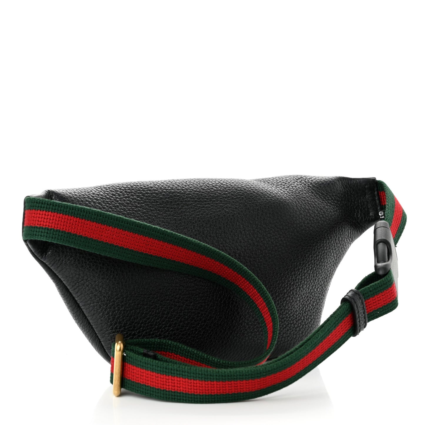 Grained Calfskin Small Logo Belt Bag Black