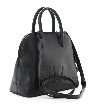 Balenciaga Calfskin LED Logo Projector Top Handle Bag Black 3 of 10