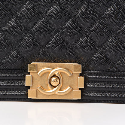 Chanel Caviar Quilted Medium Boy Flap Black 5 of 11