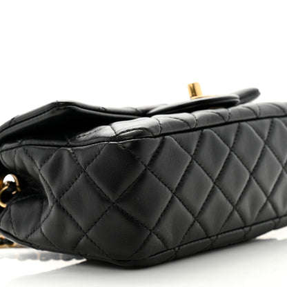 Chanel Lambskin Quilted Mini Rectangular Pearl Crush Flap Black 9 of 14