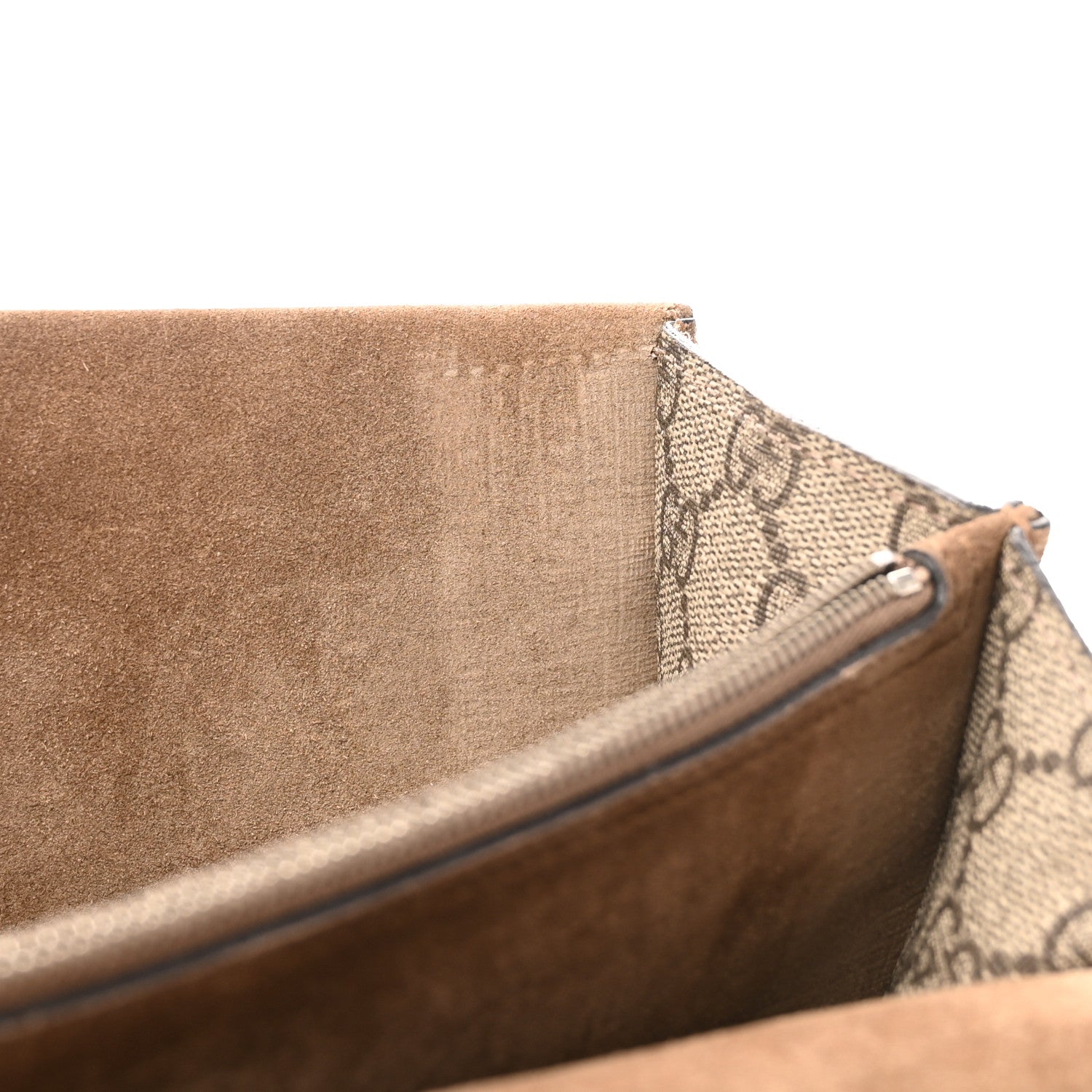 Gucci GG Supreme Monogram Bee Embroidered Medium Dionysus Shoulder Bag Taupe 13 of 15