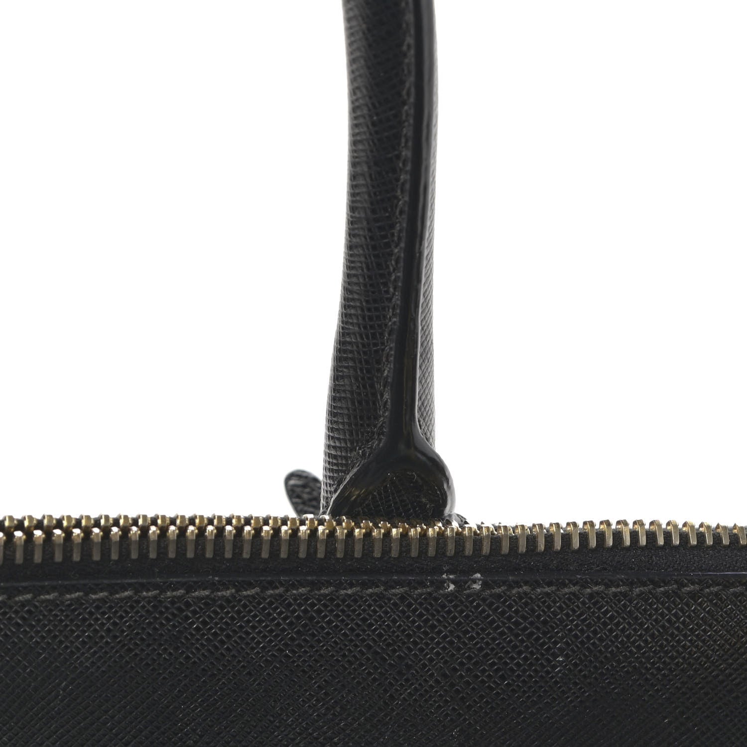 Prada Saffiano Small Galleria Double Zip Tote Black 12 of 17