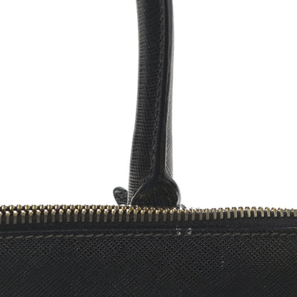 Prada Saffiano Small Galleria Double Zip Tote Black 12 of 17