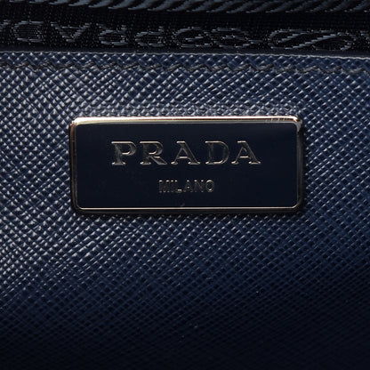 Prada Saffiano Medium Galleria Double Zip Tote Baltico 6 of 8