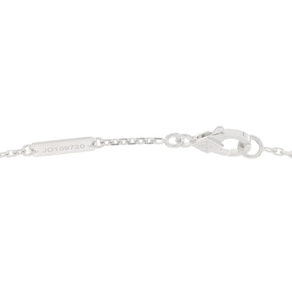 Van Cleef & Arpels 18K White Gold Guilloche Vintage Alhambra Pendant Necklace 4 of 5