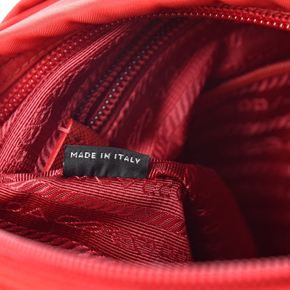 Prada Nylon Vela Sport Saffiano Messenger Bag Rosso 7 of 11