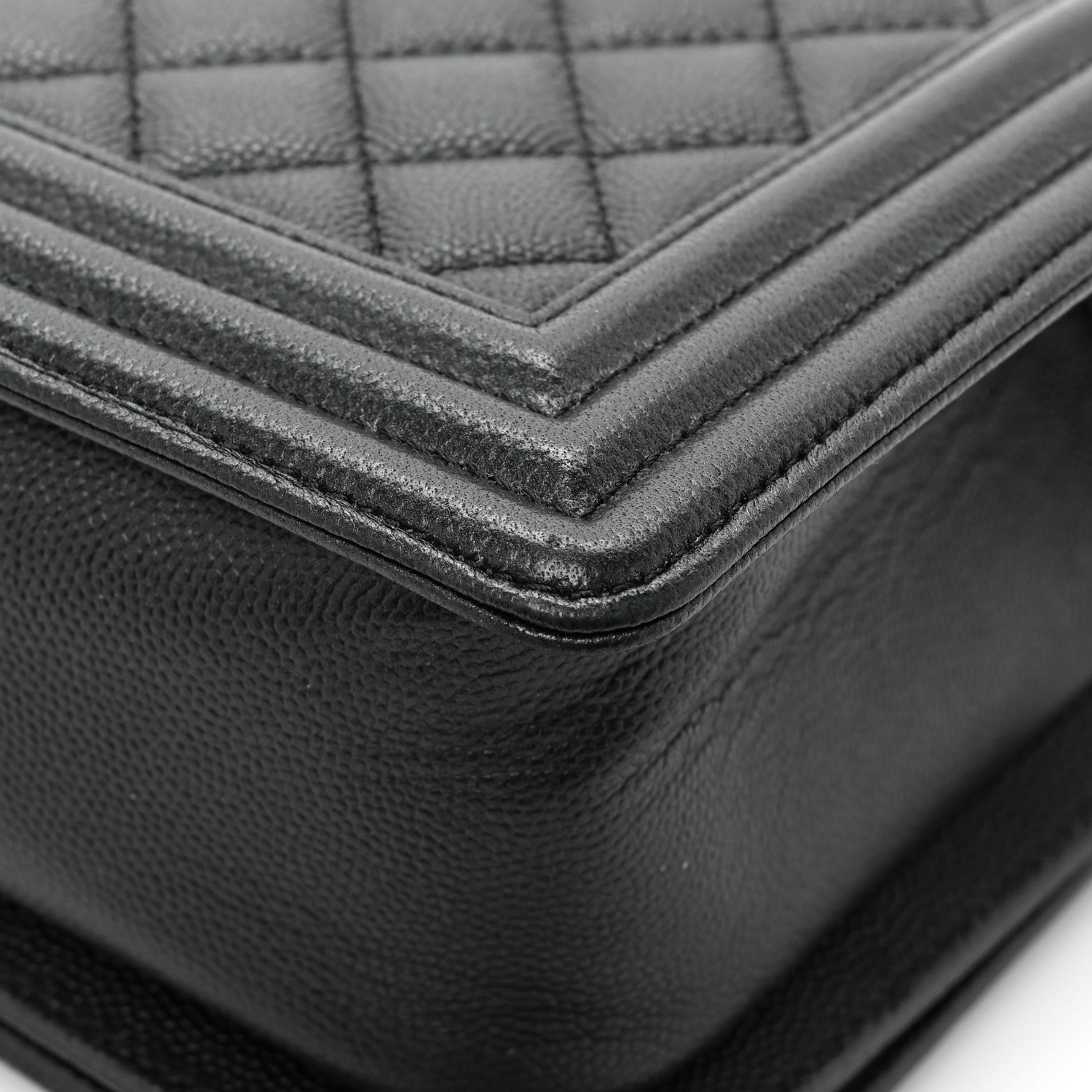 Chanel Caviar Quilted Medium Boy Flap So Black 13 of 13