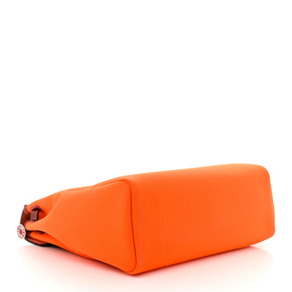 Hermes Toile Officier Vache Hunter Laque Herbag Zip Retourne PM 31 Orange Rouge H 5 of 11