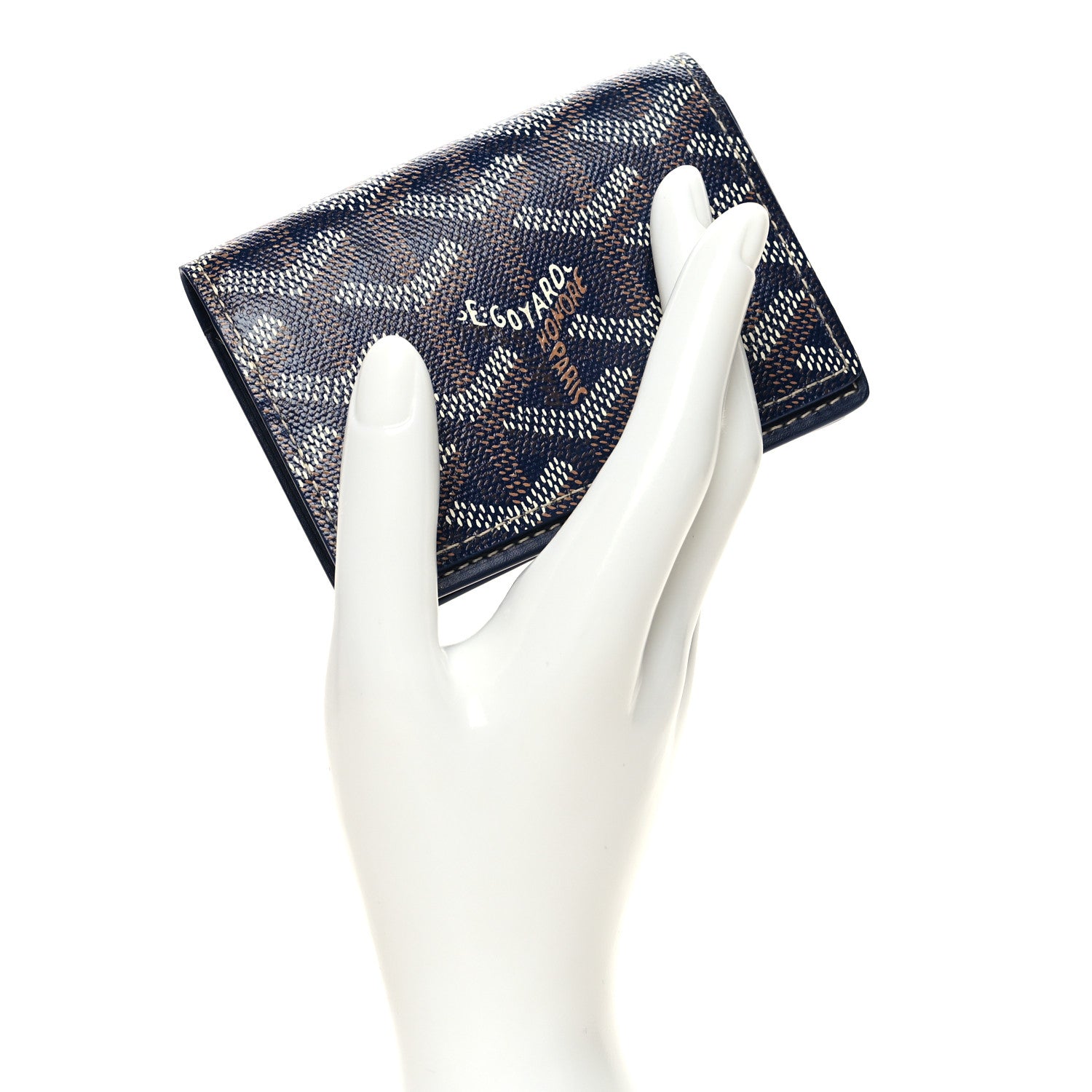 Goyard Goyardine Business Card Holder Navy 2 of 8