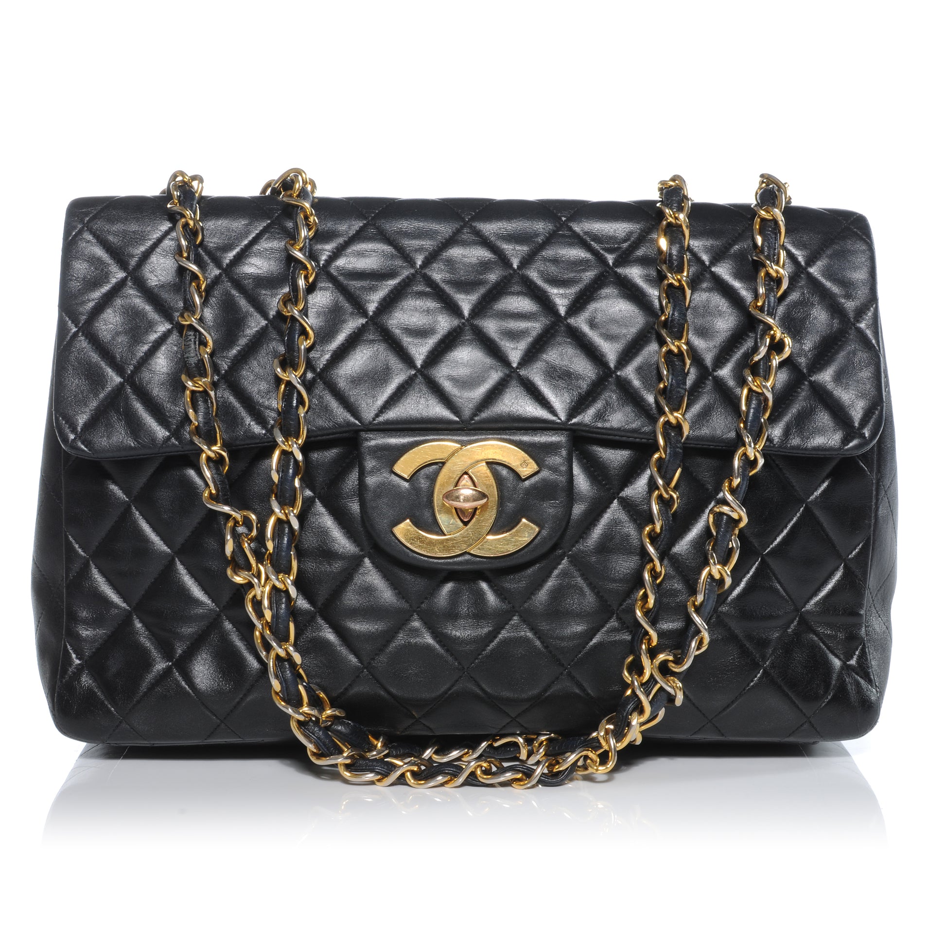 Chanel Lambskin XL Jumbo Flap Black 1 of 11