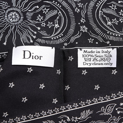 Christian Dior Silk Mitzah Scarf Black 3 of 4