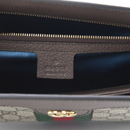 Gucci GG Supreme Monogram Web Medium Ophidia Chain Shoulder Bag Brown 6 of 10