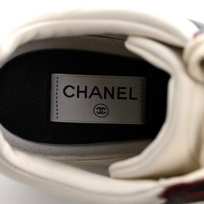 Chanel Calfskin CC Sneakers 39 Brown White Black 6 of 9