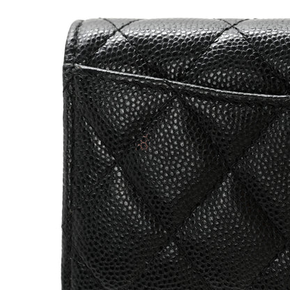 Chanel Caviar Quilted Classic 4 Key Holder Wallet Black 12 of 13