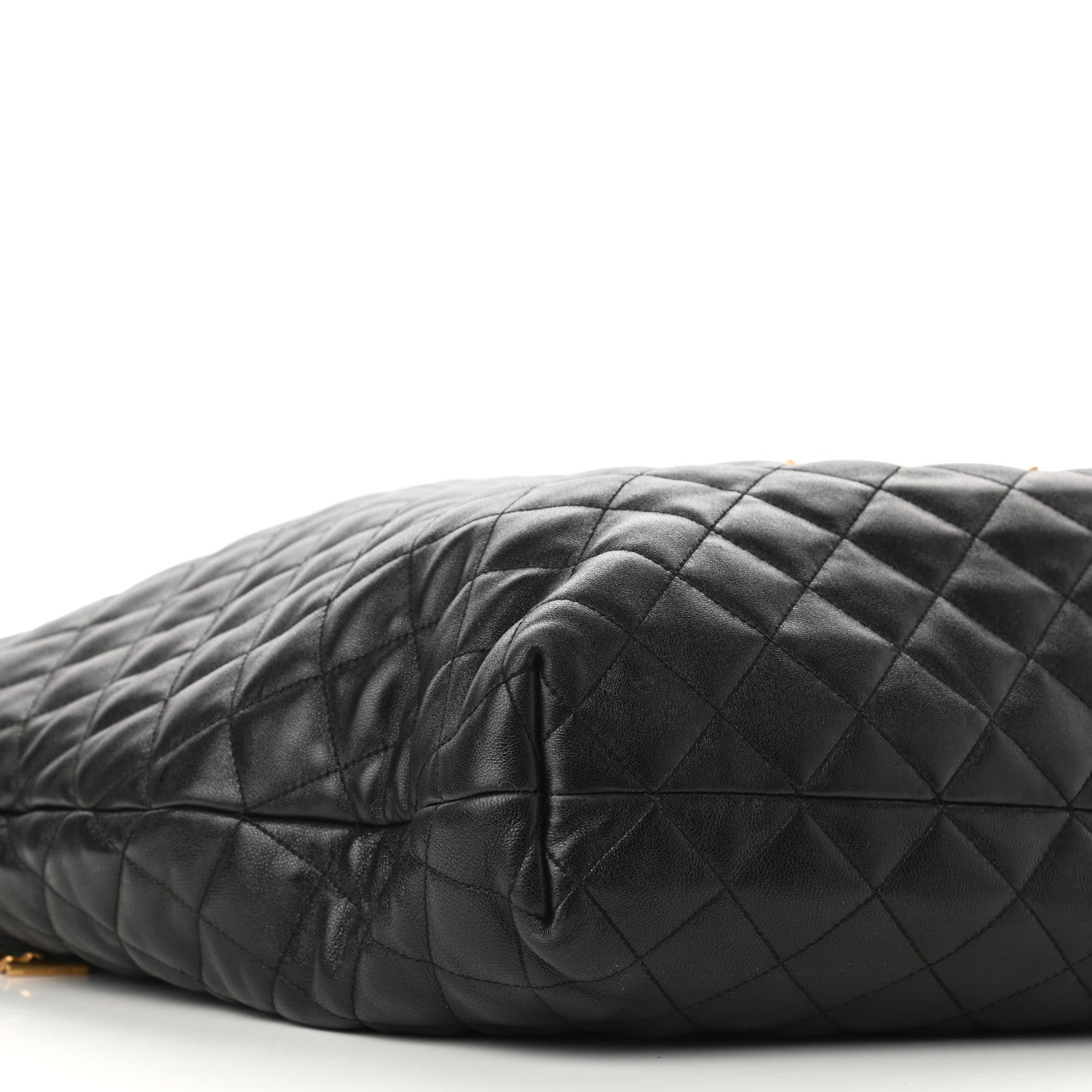 Saint Laurent Lambskin Quilted Maxi Icare Shopping Tote Black 9 of 10