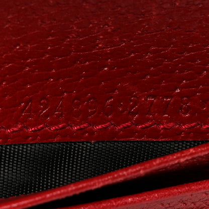 Gucci GG Supreme Monogram Tian Card Case Beige Multicolor Red 7 of 8