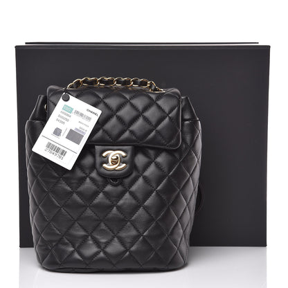 Chanel Lambskin Quilted Mini Urban Spirit Backpack Black 12 of 12
