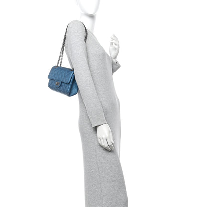 Chanel Metallic Sheepskin Quilted 2.55 Reissue Mini Flap Blue 2 of 10