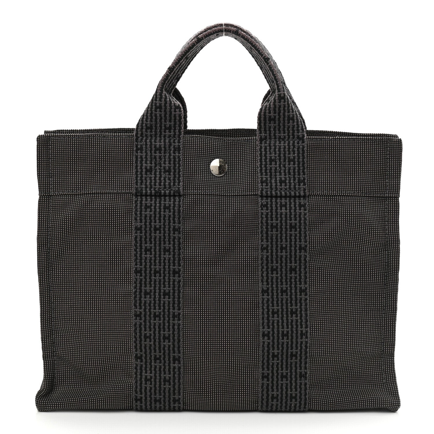 Hermes Canvas Tout Fourre PM Grey 1 of 9