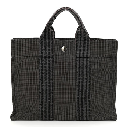 Hermes Canvas Tout Fourre PM Grey 1 of 9