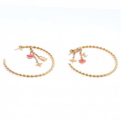 Louis Vuitton Sweet Monogram Creole Hoop Earrings 1 of 4