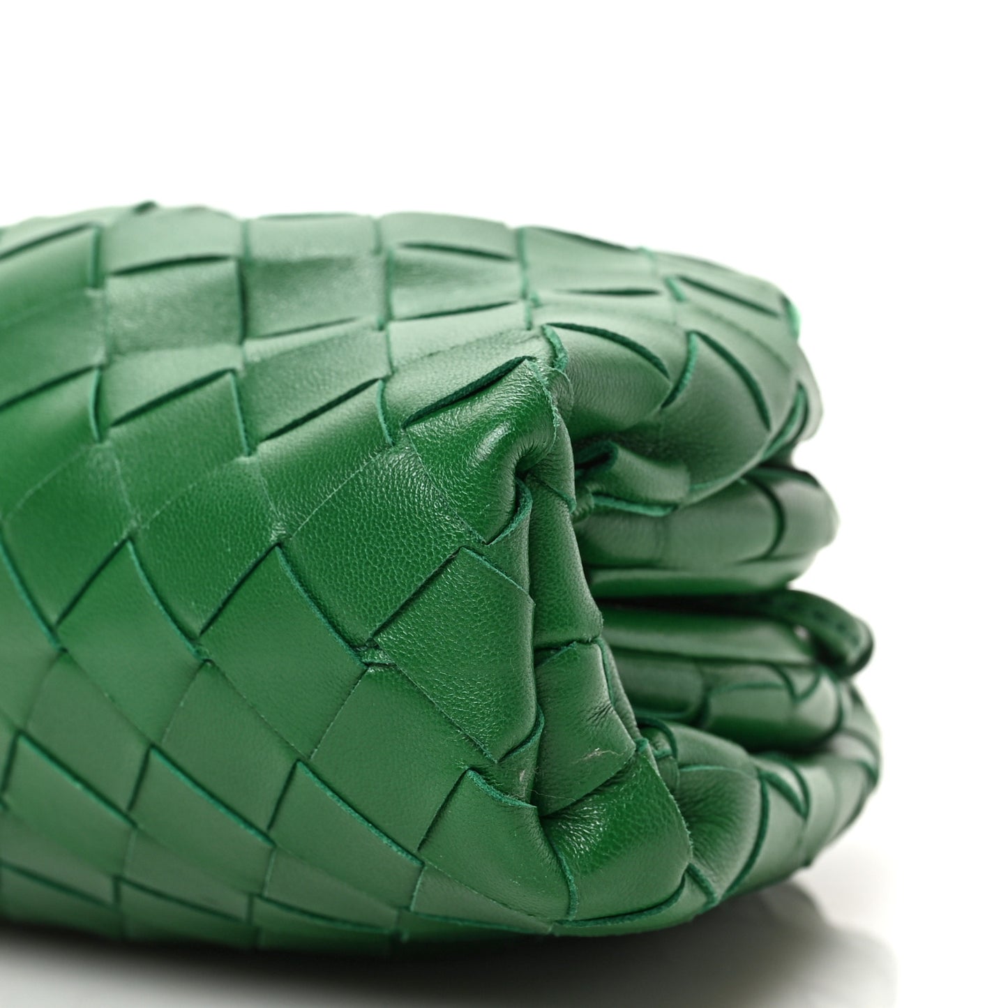 Nappa Intrecciato The Mini Pouch Racing Green