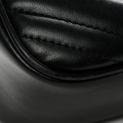 Gucci Calfskin Matelasse Small GG Marmont Chain Shoulder Bag Black 14 of 14