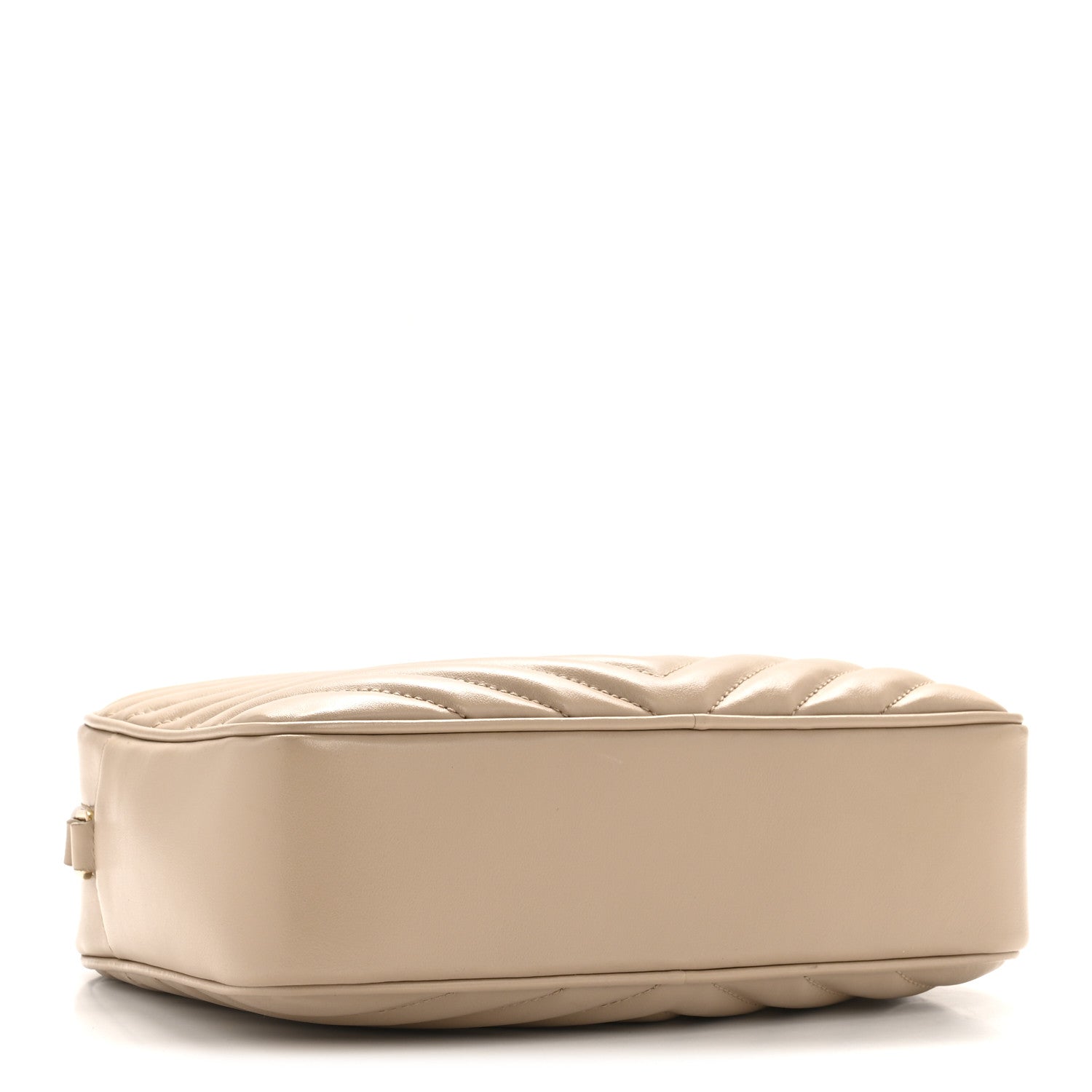 Saint Laurent Calfskin Matelasse Monogram Lou Camera Bag Dark Beige 4 of 13