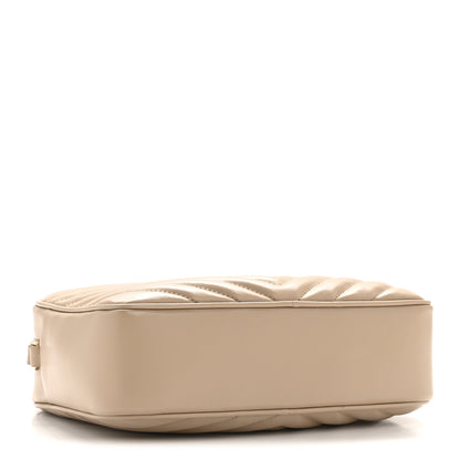 Saint Laurent Calfskin Matelasse Monogram Lou Camera Bag Dark Beige 4 of 13