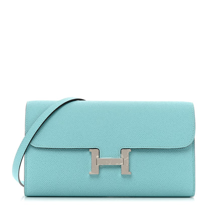 Hermes Epsom Constance Wallet To Go Bleu Atoll 1 of 8