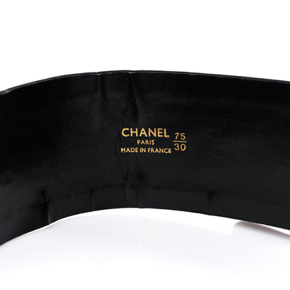 Chanel Satin Bow Belt 75 30 Black 3 of 7